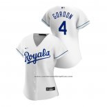 Camiseta Beisbol Mujer Kansas City Royals Alex Gordon 2020 Replica Primera Blanco