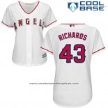 Camiseta Beisbol Mujer Los Angeles Angels Garrett Richards Blanco Cool Base