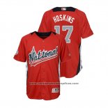 Camiseta Beisbol Nino All Star Rhys Hoskins 2018 Home Run Derby National League Rojo