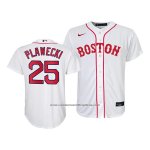 Camiseta Beisbol Nino Boston Red Sox Kevin Plawecki Replica 2021 Blanco