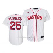 Camiseta Beisbol Nino Boston Red Sox Kevin Plawecki Replica 2021 Blanco