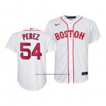 Camiseta Beisbol Nino Boston Red Sox Martin Perez Replica 2021 Blanco