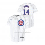 Camiseta Beisbol Nino Chicago Cubs Ernie Banks Replica Primera Blanco