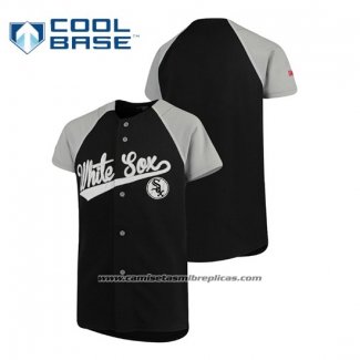 Camiseta Beisbol Nino Chicago White Sox Personalizada Stitches Negro Gris