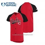 Camiseta Beisbol Nino Cincinnati Reds Personalizada Stitches Rojo Negro