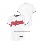 Camiseta Beisbol Nino Cleveland Indians Replica Primera Blanco