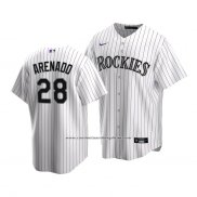 Camiseta Beisbol Nino Colorado Rockies Nolan Arenado Replica Primera 2020 Blanco