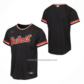 Camiseta Beisbol Nino Detroit Tigers Alterno Replica Azul