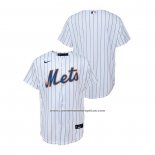 Camiseta Beisbol Nino New York Mets Replica Primera Blanco
