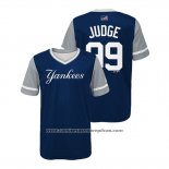 Camiseta Beisbol Nino New York Yankees Aaron Judge 2018 LLWS Players Weekend Judge Azul