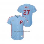 Camiseta Beisbol Nino Philadelphia Phillies Aaron Nola Cooperstown Collection Road Azul