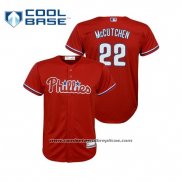 Camiseta Beisbol Nino Philadelphia Phillies Andrew Mccutchen Cool Base Replica Alterno Rojo