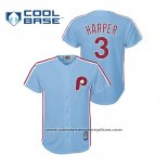 Camiseta Beisbol Nino Philadelphia Phillies Bryce Harper Cool Base Azul