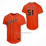 Camiseta Beisbol Nino San Francisco Giants Jung Hoo Lee Alterno Replica Naranja