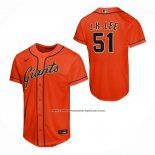 Camiseta Beisbol Nino San Francisco Giants Jung Hoo Lee Alterno Replica Naranja