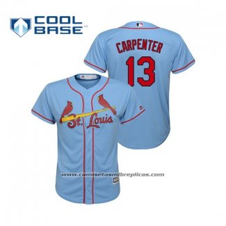 Camiseta Beisbol Nino St. Louis Cardinals Matt Carpenter Cool Base Alterno Horizon 2019 Azul