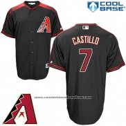 Camiseta Beisbol Hombre Arizona Diamondbacks 7 Welington Castillo Negro Cool Base