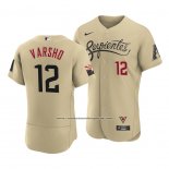 Camiseta Beisbol Hombre Arizona Diamondbacks Daulton Varsho 2021 City Connect Autentico Oro