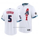 Camiseta Beisbol Hombre Arizona Diamondbacks Eduardo Escobar 2021 All Star Replica Blanco