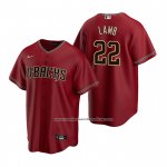 Camiseta Beisbol Hombre Arizona Diamondbacks Jake Lamb Alterno Replica Rojo