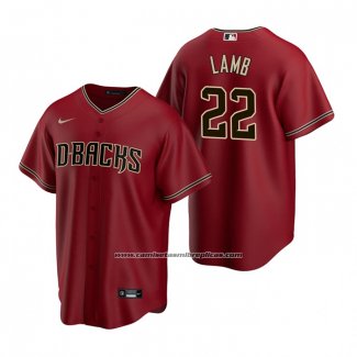 Camiseta Beisbol Hombre Arizona Diamondbacks Jake Lamb Alterno Replica Rojo