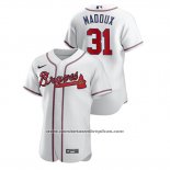 Camiseta Beisbol Hombre Atlanta Braves Greg Maddux Autentico Blanco