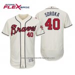 Camiseta Beisbol Hombre Atlanta Braves Mike Soroka Flex Base Autentico Collezione Alterno 2019 Crema Camiseta Beisbol Hombre Atlanta Braves Mike Soroka Flex Base Autentico Collezione Alterno 2019 Crema