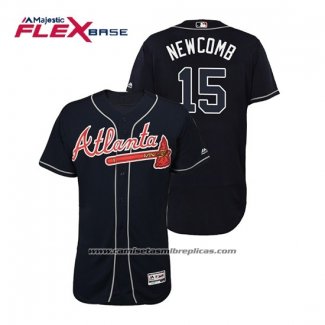 Camiseta Beisbol Hombre Atlanta Braves Sean Newcomb Flex Base Autentico Collezione Alterno 2019 Azul