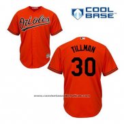 Camiseta Beisbol Hombre Baltimore Orioles 30 Chris Tillman Naranja Alterno Cool Base