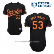 Camiseta Beisbol Hombre Baltimore Orioles 53 Zach Britton Negro Alterno Cool Base