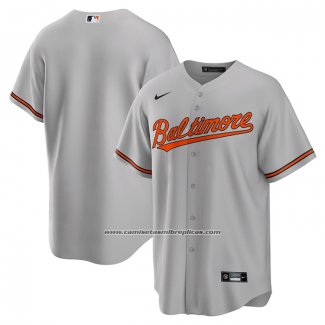 Camiseta Beisbol Hombre Baltimore Orioles Road Replica Gris