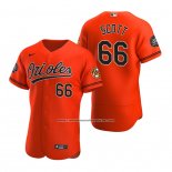 Camiseta Beisbol Hombre Baltimore Orioles Tanner Scott 66 Autentico Naranja