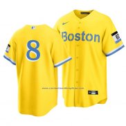 Camiseta Beisbol Hombre Boston Red Sox Carl Yastrzemski 2021 City Connect Oro