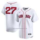 Camiseta Beisbol Hombre Boston Red Sox Carlton Fisk Primera Limited Blanco