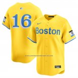 Camiseta Beisbol Hombre Boston Red Sox Jarren Duran Alterno Limited Amarillo