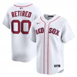 Camiseta Beisbol Hombre Boston Red Sox Retired Roster Primera Limited Blanco