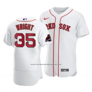 Camiseta Beisbol Hombre Boston Red Sox Steven Wright Blanco