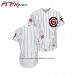 Camiseta Beisbol Hombre Chicago Cubs 2018 Stars & Stripes Flex Base Blanco