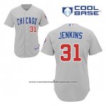 Camiseta Beisbol Hombre Chicago Cubs 31 Fergie Jenkins Gris Cool Base