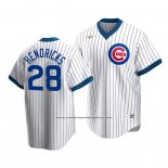 Camiseta Beisbol Hombre Chicago Cubs Kyle Hendricks Cooperstown Collection Primera Blanco