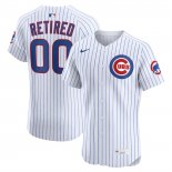 Camiseta Beisbol Hombre Chicago Cubs Retired Roster Primera Elite Blanco