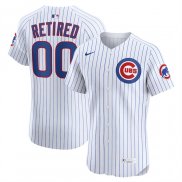 Camiseta Beisbol Hombre Chicago Cubs Retired Roster Primera Elite Blanco
