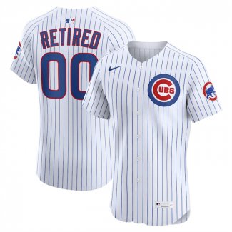 Camiseta Beisbol Hombre Chicago Cubs Retired Roster Primera Elite Blanco