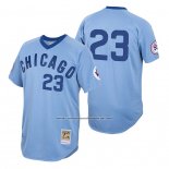Camiseta Beisbol Hombre Chicago Cubs Ryne Sandberg Autentico 1976 Cooperstown Azul