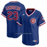 Camiseta Beisbol Hombre Chicago Cubs Ryne Sandberg Cooperstown Limited Azul