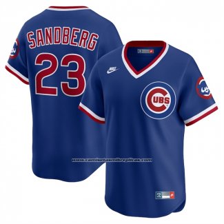 Camiseta Beisbol Hombre Chicago Cubs Ryne Sandberg Cooperstown Limited Azul