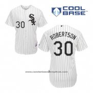 Camiseta Beisbol Hombre Chicago White Sox 30 David Robertson Blanco Primera Cool Base