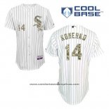 Camiseta Beisbol Hombre Chicago White Sox Paul Konerko 14 Blanco Usmc Cool Base