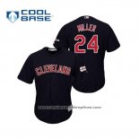 Camiseta Beisbol Hombre Cleveland Indians Andrew Miller 2019 All Star Patch Cool Base Azul