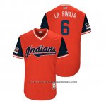 Camiseta Beisbol Hombre Cleveland Indians Brandon Guyer 2018 LLWS Players Weekend La Pinata Rojo Camiseta Beisbol Hombre Cleveland Indians Brandon Guyer 2018 LLWS Players Weekend La Pinata Rojo
